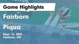 Fairborn vs Piqua  Game Highlights - Sept. 13, 2022