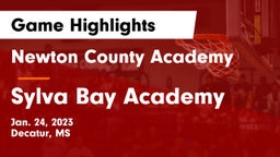 Newton County Academy  vs Sylva Bay Academy  Game Highlights - Jan. 24, 2023