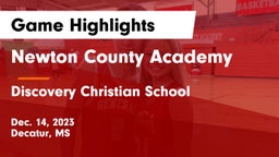 Newton County Academy  vs Discovery Christian School Game Highlights - Dec. 14, 2023