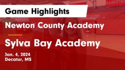 Newton County Academy  vs Sylva Bay Academy  Game Highlights - Jan. 4, 2024