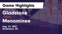Gladstone  vs Menominee Game Highlights - Aug. 24, 2023