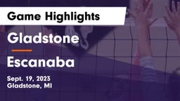 Gladstone  vs Escanaba Game Highlights - Sept. 19, 2023