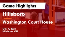 Hillsboro vs Washington Court House Game Highlights - Oct. 4, 2022