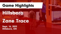 Hillsboro vs Zane Trace  Game Highlights - Sept. 16, 2023