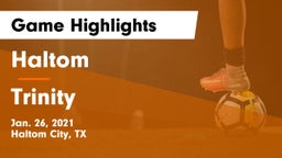 Haltom  vs Trinity  Game Highlights - Jan. 26, 2021