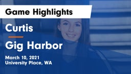 Curtis  vs Gig Harbor Game Highlights - March 10, 2021