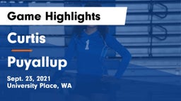 Curtis  vs Puyallup  Game Highlights - Sept. 23, 2021