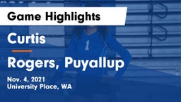 Curtis  vs Rogers, Puyallup Game Highlights - Nov. 4, 2021