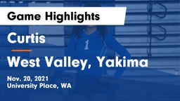 Curtis  vs West Valley, Yakima Game Highlights - Nov. 20, 2021