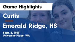 Curtis  vs Emerald Ridge, HS Game Highlights - Sept. 2, 2023