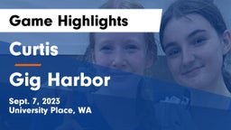 Curtis  vs Gig Harbor Game Highlights - Sept. 7, 2023