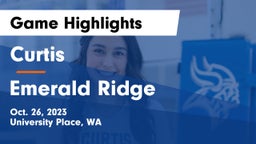 Curtis  vs Emerald Ridge Game Highlights - Oct. 26, 2023