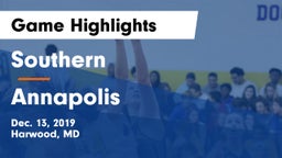 Southern  vs Annapolis  Game Highlights - Dec. 13, 2019