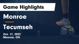 Monroe  vs Tecumseh Game Highlights - Oct. 17, 2022