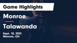 Monroe  vs Talawanda  Game Highlights - Sept. 18, 2023