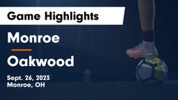 Monroe  vs Oakwood  Game Highlights - Sept. 26, 2023