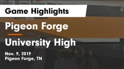 Pigeon Forge  vs University High Game Highlights - Nov. 9, 2019