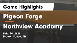 Pigeon Forge  vs Northview Academy Game Highlights - Feb. 24, 2020