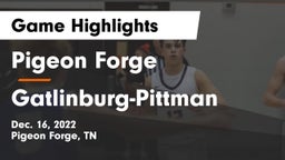 Pigeon Forge  vs Gatlinburg-Pittman  Game Highlights - Dec. 16, 2022