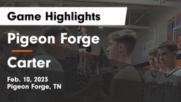 Pigeon Forge  vs Carter  Game Highlights - Feb. 10, 2023