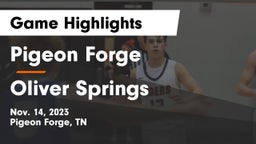 Pigeon Forge  vs Oliver Springs  Game Highlights - Nov. 14, 2023