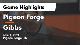 Pigeon Forge  vs Gibbs  Game Highlights - Jan. 4, 2024