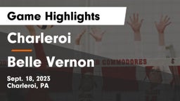 Charleroi  vs Belle Vernon  Game Highlights - Sept. 18, 2023