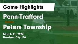 Penn-Trafford  vs Peters Township  Game Highlights - March 21, 2024