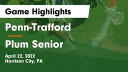 Penn-Trafford  vs Plum Senior  Game Highlights - April 22, 2022