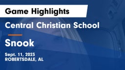 Central Christian School vs Snook Game Highlights - Sept. 11, 2023