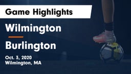 Wilmington  vs Burlington  Game Highlights - Oct. 3, 2020