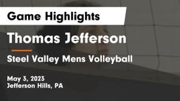Thomas Jefferson  vs Steel Valley Mens Volleyball Game Highlights - May 3, 2023