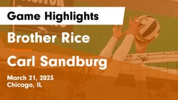 Brother Rice  vs Carl Sandburg  Game Highlights - March 21, 2023