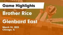 Brother Rice  vs Glenbard East  Game Highlights - March 24, 2023
