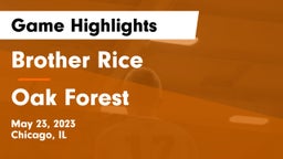 Brother Rice  vs Oak Forest  Game Highlights - May 23, 2023