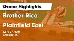 Brother Rice  vs Plainfield East Game Highlights - April 27, 2024