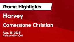 Harvey  vs Cornerstone Christian Game Highlights - Aug. 20, 2022