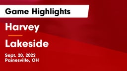 Harvey  vs Lakeside  Game Highlights - Sept. 20, 2022