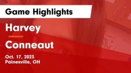 Harvey  vs Conneaut  Game Highlights - Oct. 17, 2023