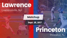 Matchup: Lawrence  vs. Princeton  2017
