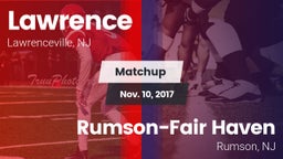 Matchup: Lawrence  vs. Rumson-Fair Haven  2017