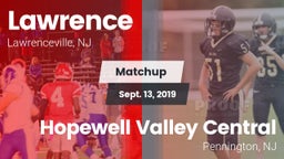 Matchup: Lawrence  vs. Hopewell Valley Central  2019