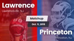 Matchup: Lawrence  vs. Princeton  2019