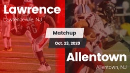 Matchup: Lawrence  vs. Allentown  2020