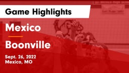 Mexico  vs Boonville  Game Highlights - Sept. 26, 2022