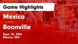 Mexico  vs Boonville  Game Highlights - Sept. 25, 2023