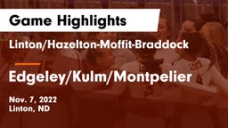 Linton/Hazelton-Moffit-Braddock  vs Edgeley/Kulm/Montpelier Game Highlights - Nov. 7, 2022