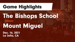 The Bishops School vs Mount Miguel  Game Highlights - Dec. 16, 2021