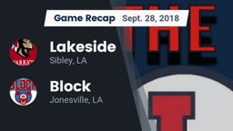 Recap: Lakeside  vs. Block  2018
