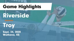 Riverside  vs Troy  Game Highlights - Sept. 24, 2020